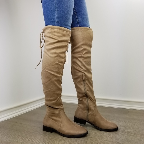 Sexy over the knee boots with lace up back-ii - Picture 7 of 8